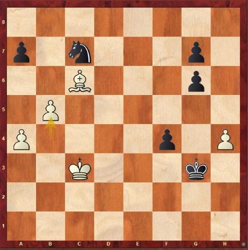 Weiß spielt am Damenflügel, bei Schwarz läuft der f-Bauer